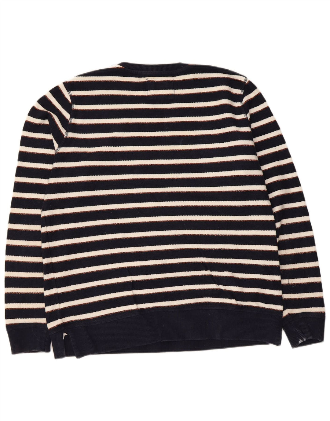 Damska bluza dresowa Fat Face UK 14 Medium Navy Blue Striped Nautical