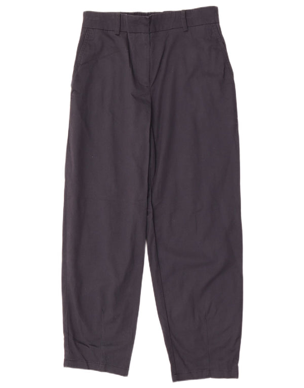Damskie zwężane spodnie chino Zara, małe W26 L26, granatowe, bawełniane
