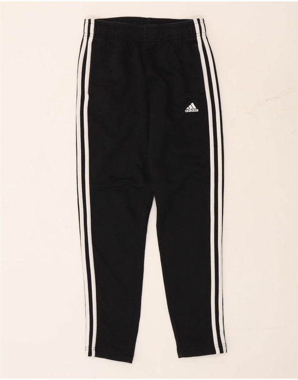 Spodnie dresowe Adidas dziewczęce 11-12 lat, czarne, bawełniane