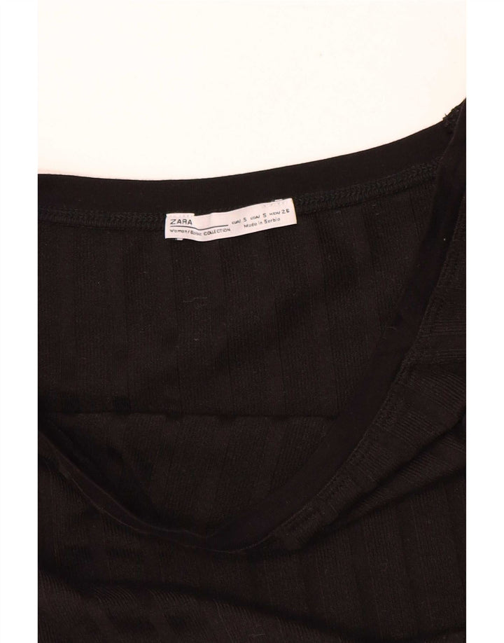 Damska bluzka Zara Crop Top UK 8 Small Black