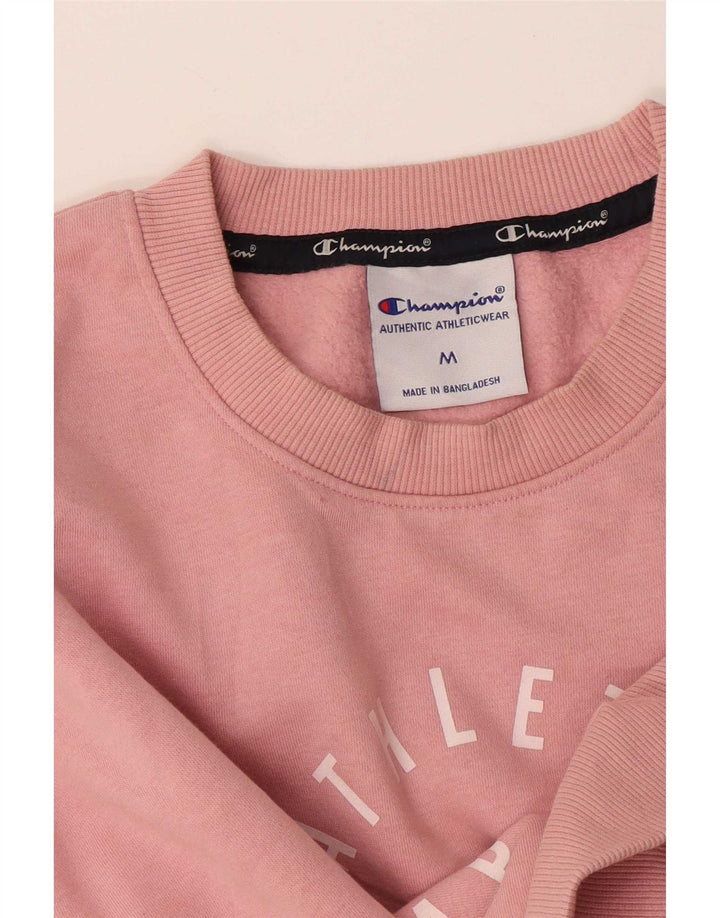Damska bluza z grafiką Champion UK 14 Średnioróżowa bawełna