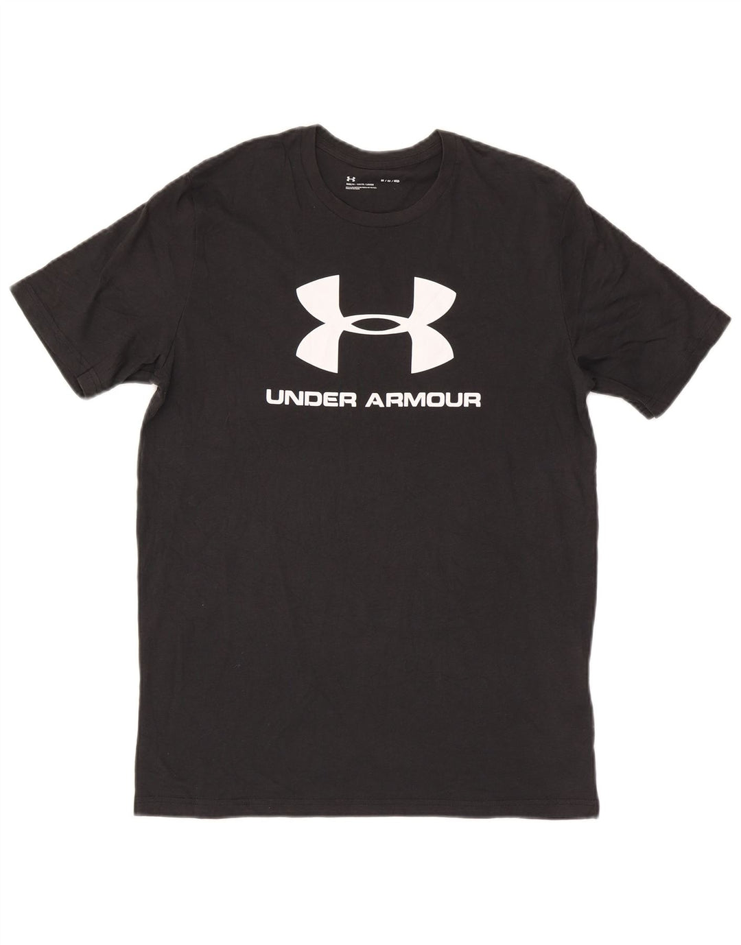 Męska koszulka z grafiką Under Armour, średnia czarna, bawełniana