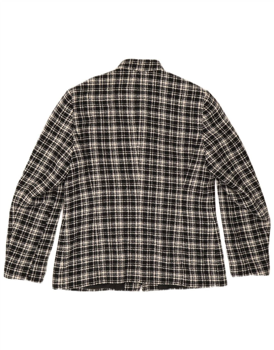 Damska marynarka Gerry Weber UK 16, duża, czarna, poliestrowa kratka