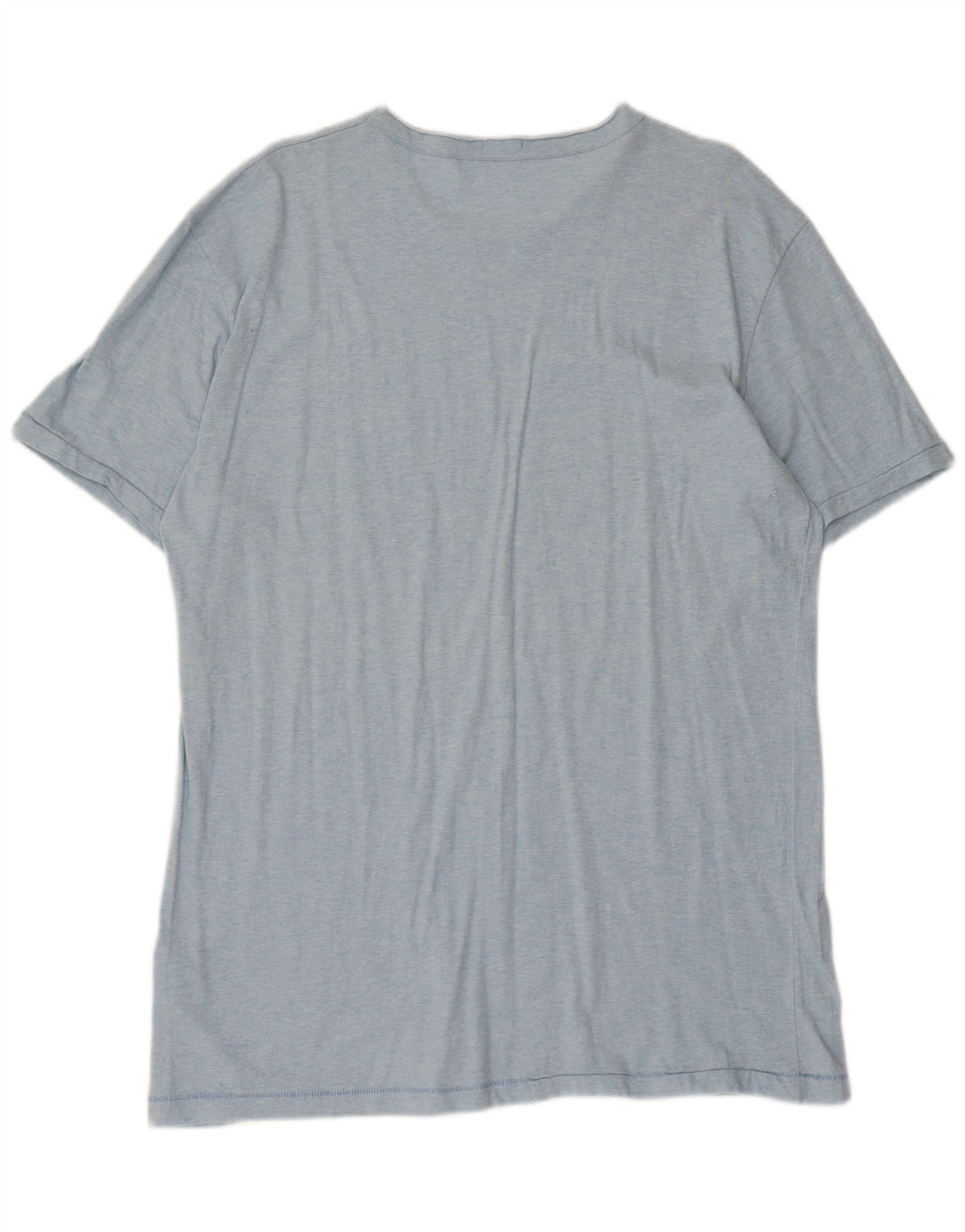 Męska koszulka z grafiką Benetton Top 2XL, niebieska, bawełniana