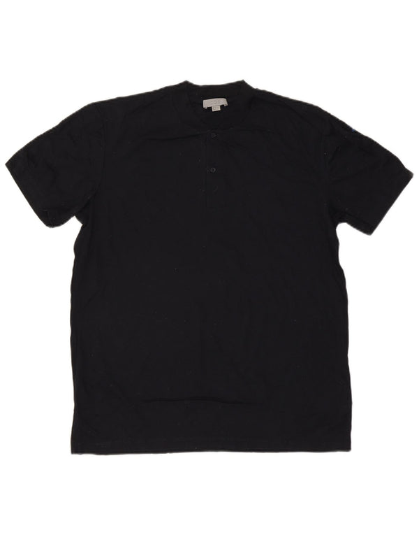 Cos Mens T-Shirt Top Medium Navy Blue Cotton