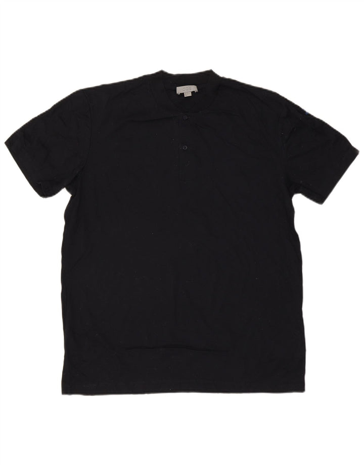 Cos Męski T-Shirt Top Średni Granatowy Bawełniany