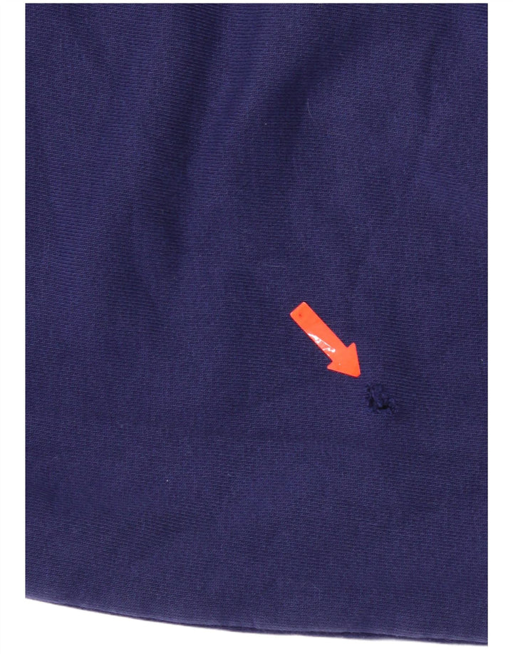 Męska bluza z kapturem Adidas, średnia, granatowa, bawełniana