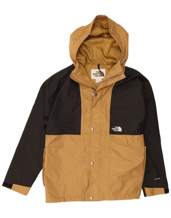 Męska kurtka wiatrówka z kapturem The North Face UK 40 w dużych beżowych blokach kolorystycznych