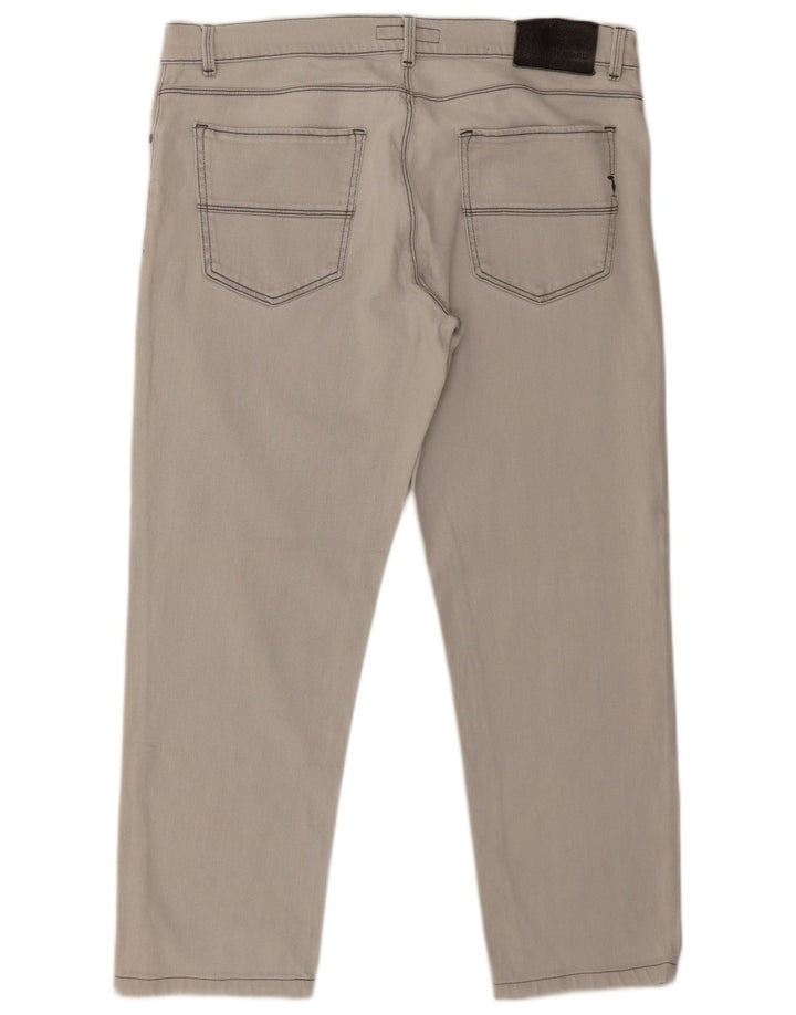 Męskie jeansy slim fit Trussardi W36 L27 Szara bawełna