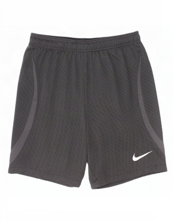 Chłopięce spodenki sportowe Nike Dri Fit 12-13 lat, duże, czarne, poliestrowe w kratę
