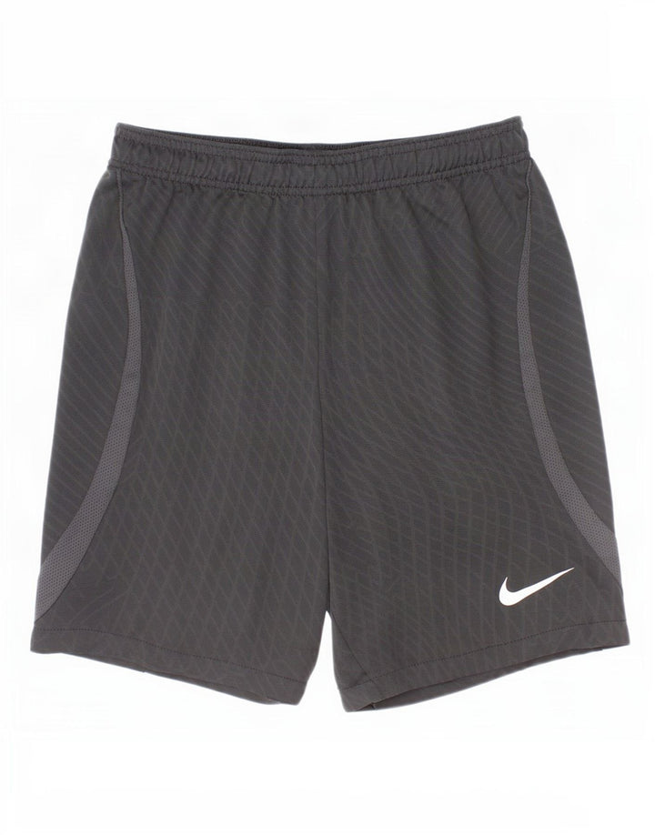 Chłopięce spodenki sportowe Nike Dri Fit 12-13 lat, duże, czarne, poliestrowe w kratę