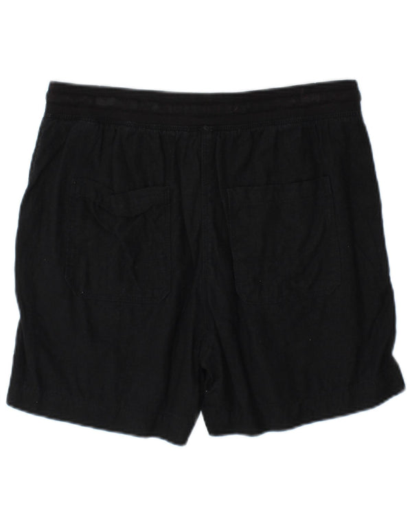 Marks & Spencer Damskie spodenki Chino UK 10 Small W32 Czarne lniane
