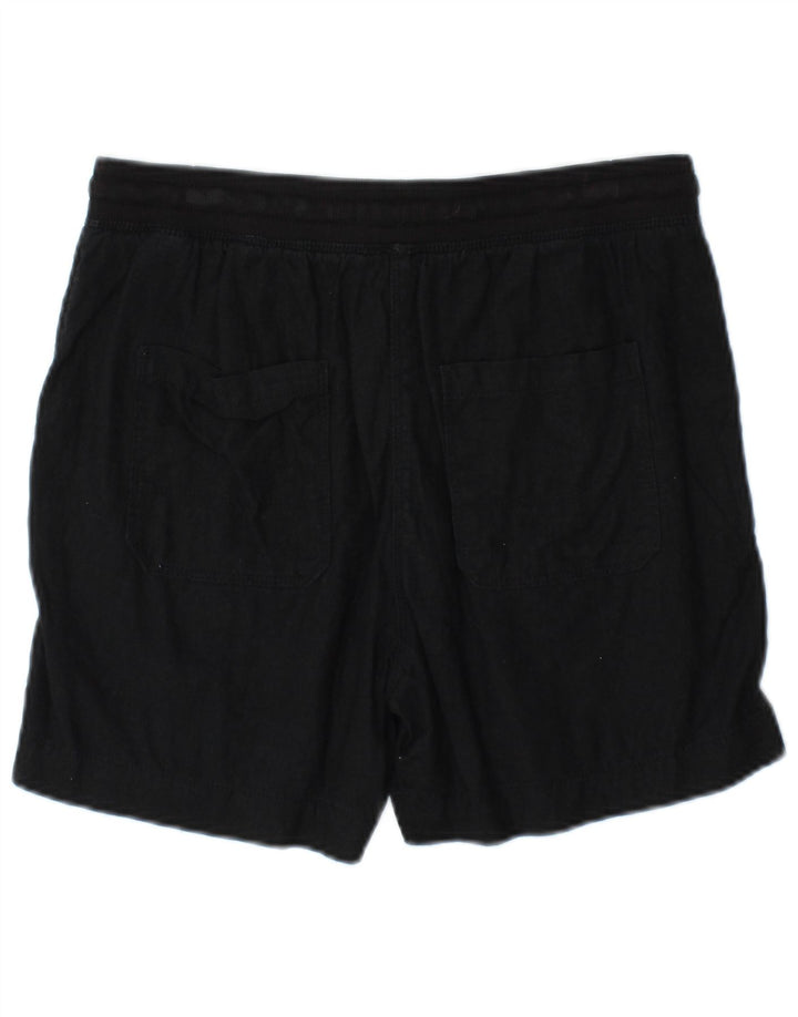 Marks & Spencer Damskie spodenki Chino UK 10 Small W32 Czarne lniane