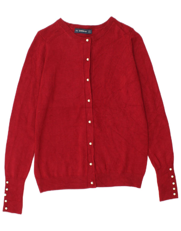 Sweter damski Zara Cardigan UK 8 Small Red Wiskoza