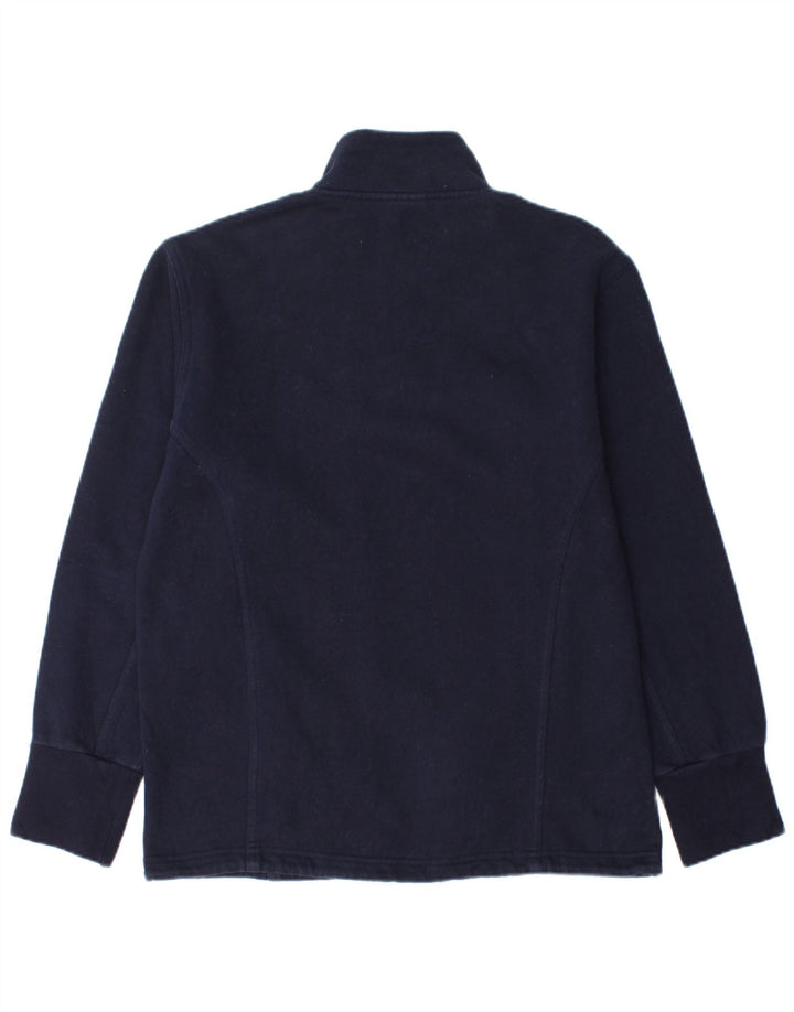 Damska bluza Reebok z zamkiem błyskawicznym, UK 12, średni granatowy, bawełniany