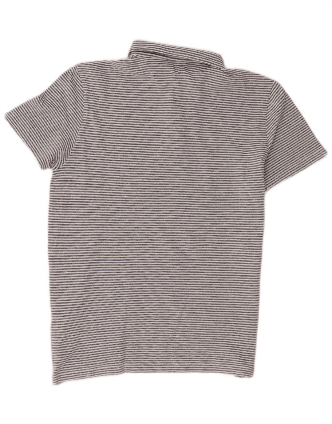 Męska koszulka polo Massimo Dutti, bawełniana, w kolorze średniego niebieskiego w prążki