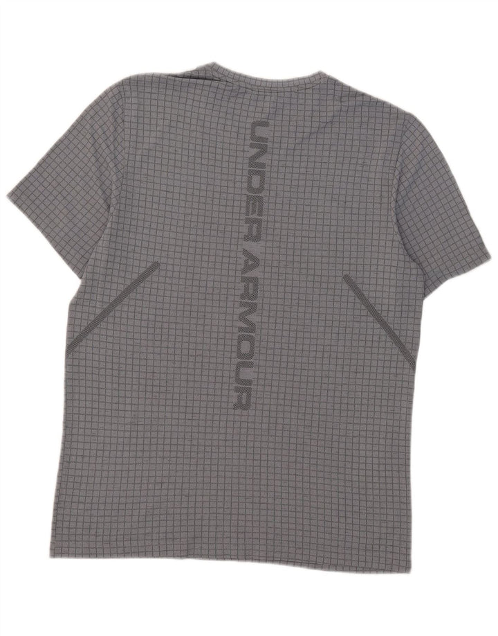 Męski t-shirt Under Armour w dużą szarą kratkę