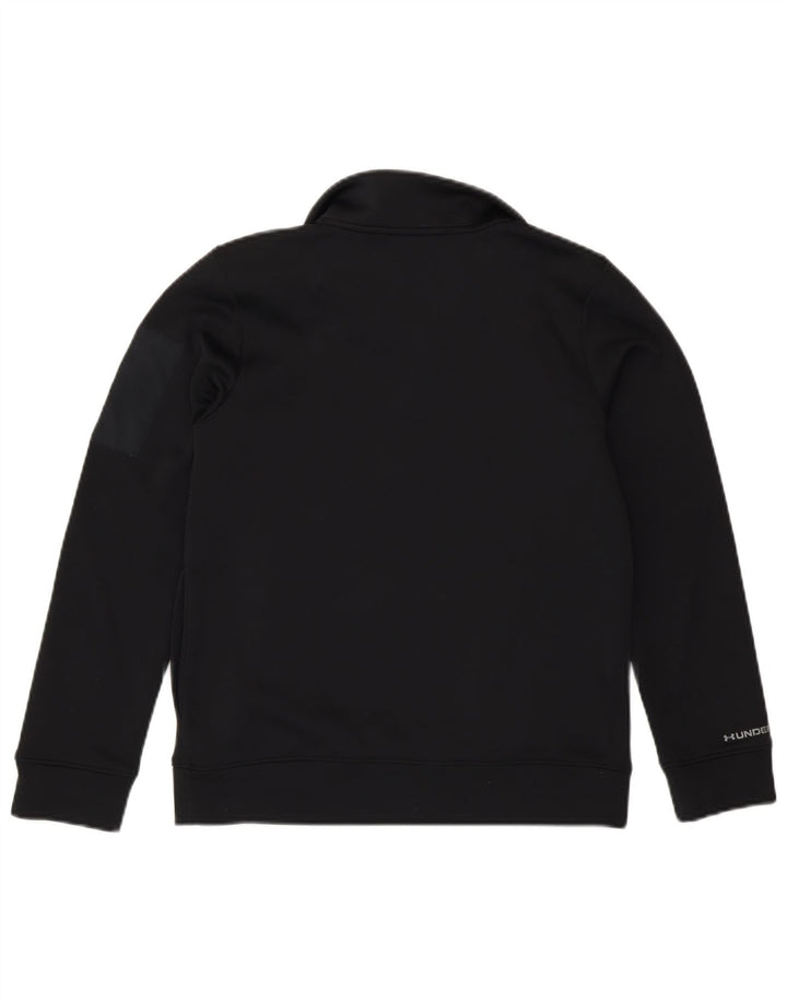 Bluza chłopięca Under Armour z zamkiem błyskawicznym, 9-10 lat, średnia czarna