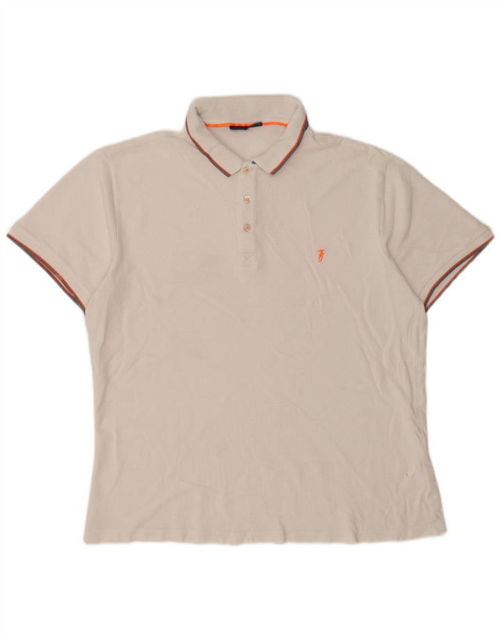 Męska koszulka polo XL Trussardi Jeans w kolorze białym