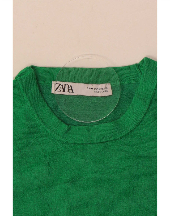 Bluzka damska Zara Top UK 12 Średnia zieleń
