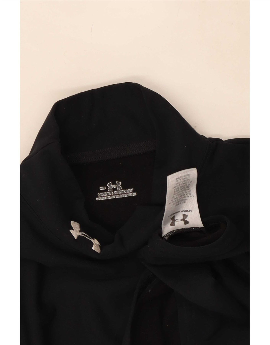 Męski top z długim rękawem Under Armour, średni czarny nylon