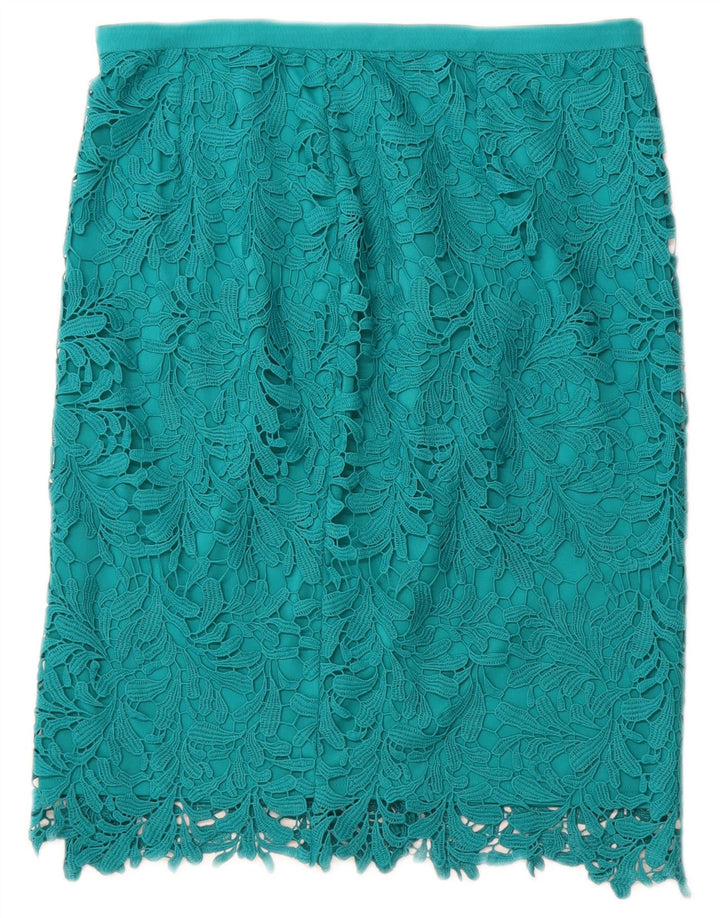 JACQUES VERT Damska spódnica Petite Straight UK 12 Medium W30 Turkusowa