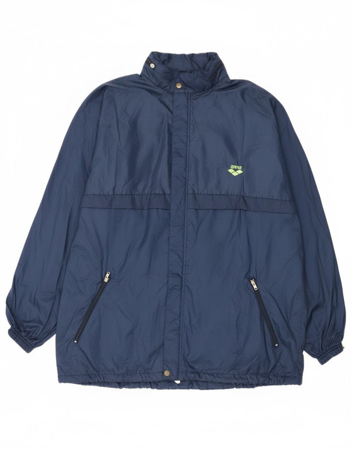 Męska kurtka przeciwdeszczowa z kapturem Arena UK 42 XL Granatowy poliamid