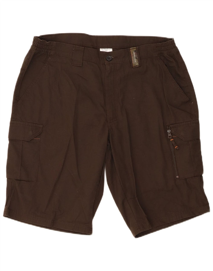 Męskie spodenki cargo Decathlon XL W38, brązowy poliester