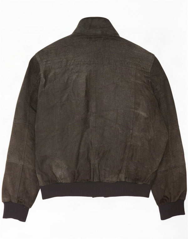 Conbipel Mens Suede Bomber Jacket IT 54 XL Green