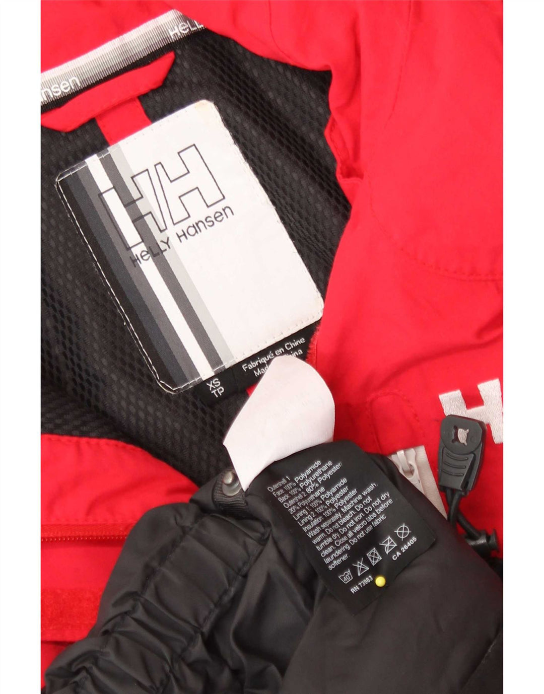 Damska kurtka narciarska Helly Hansen UK 6 XS, poliester w kolorze czerwonym