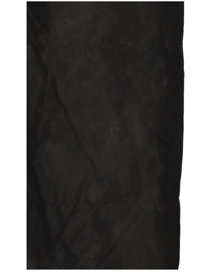 Męska wyściełana kamizelka Harmont & Blaine UK 40, duża, czarna skóra