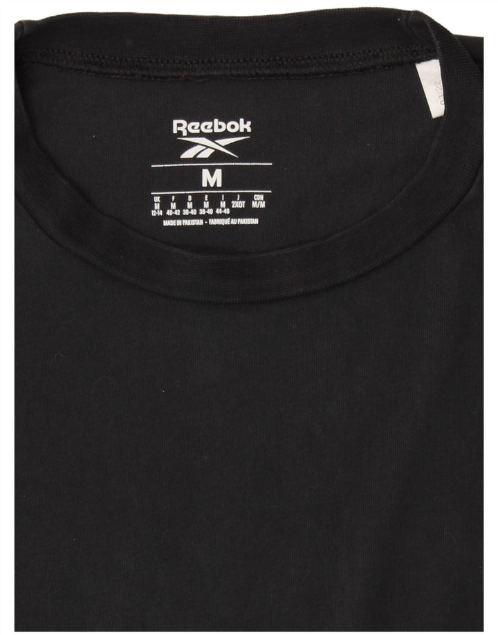 Damska koszulka oversize z grafiką REEBOK Top UK 12/14 Średnia czerń