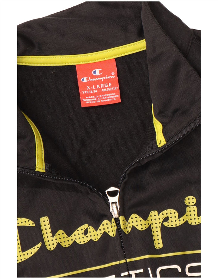 Chłopięca bluza dresowa Champion z grafiką, 13-14 lat XL, czarna