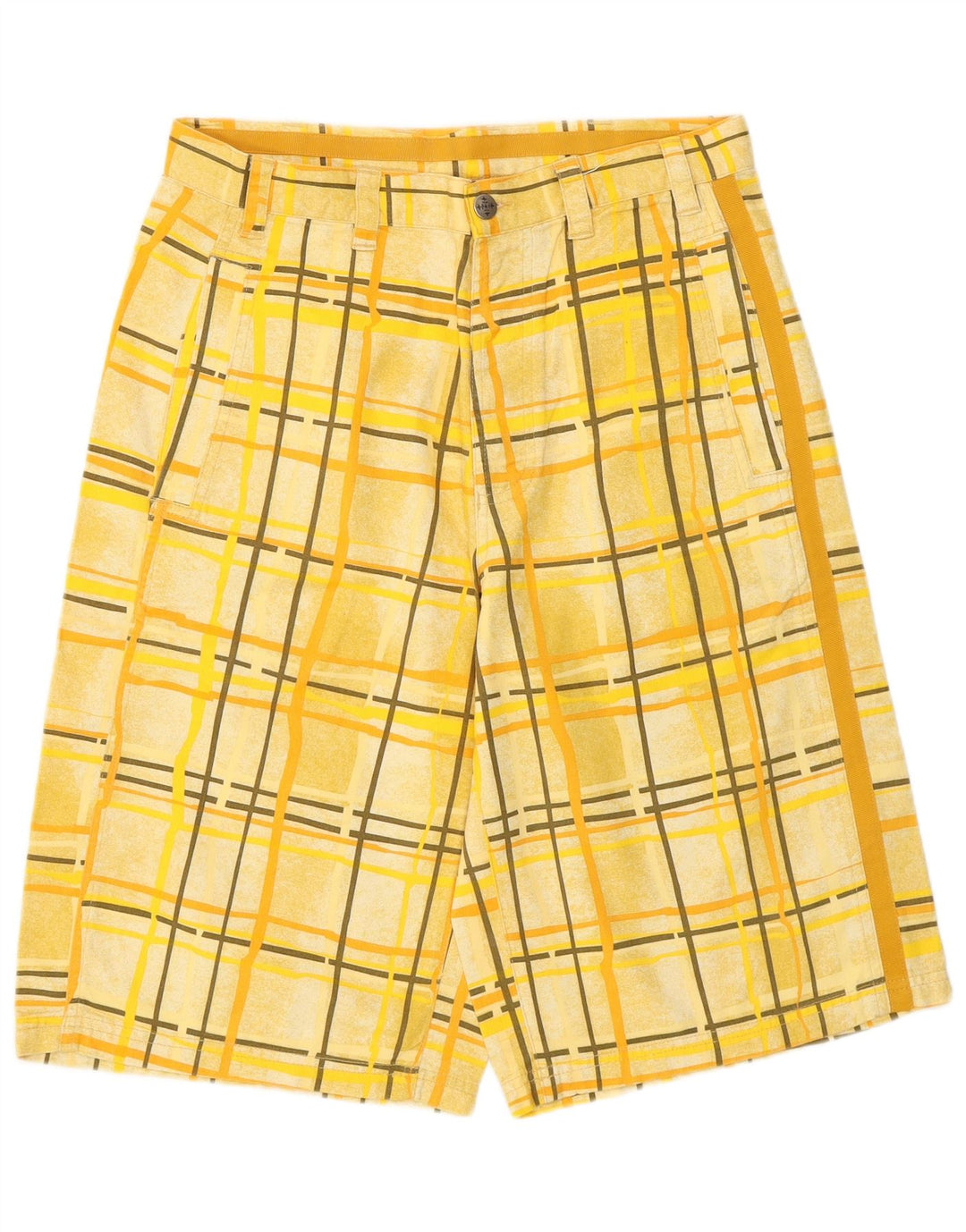 Męskie spodenki Chino Oxbow Medium W30 w żółtą kratkę