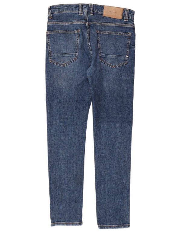 Męskie jeansy slim fit Zara EU 40 Medium W31 L30 Niebieskie bawełniane