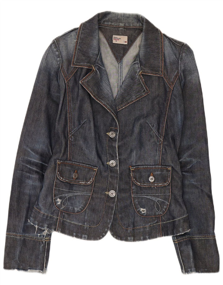 Damska marynarka dżinsowa zapinana na 3 guziki Tommy Hilfiger UK 12, średni granat