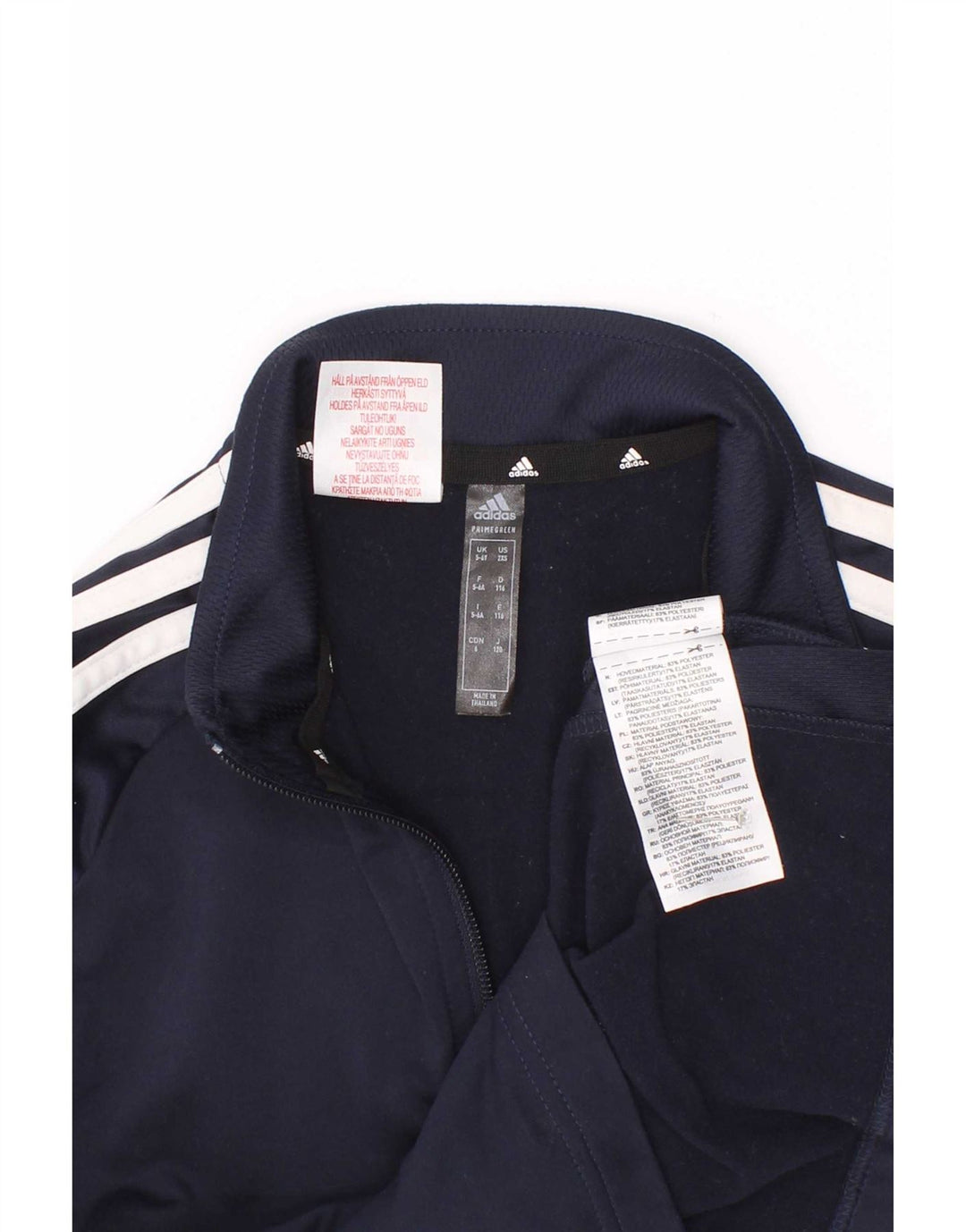 Dres chłopięcy Adidas Aeroready z zamkiem błyskawicznym na szyi, 5-6 lat, granatowy