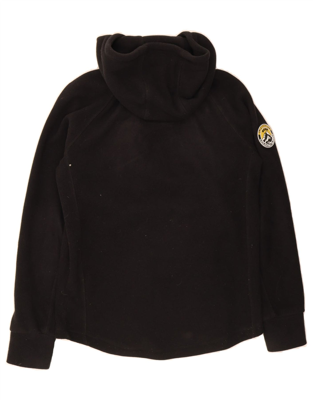 SUPERDRY Mens Hooded Fleece Jacket UK 36 Small Black Polyester Vintage Superdry and Second-Hand Superdry from Messina Hembry 