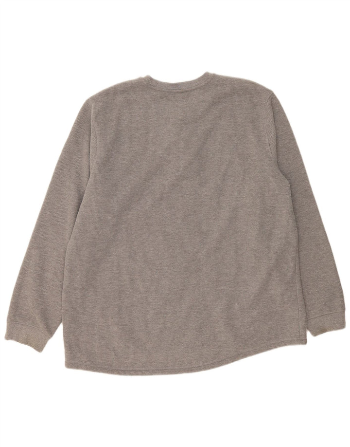 Męski sweter Lee o regularnym kroju, 2XL, szary, bawełniany