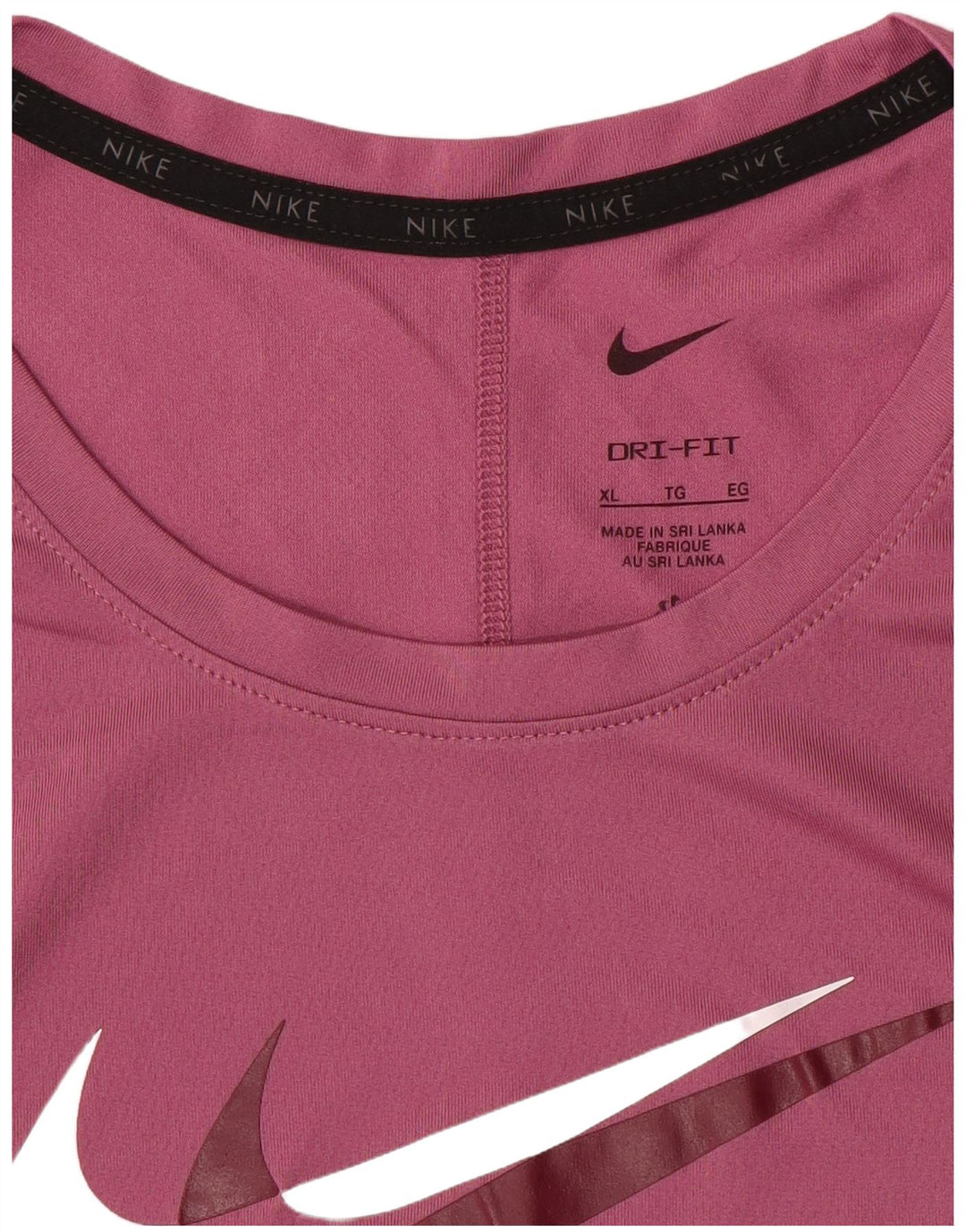 Damska koszulka NIKE Dri Fit Graphic Top UK 18 XL Różowa