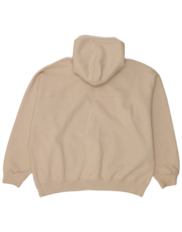 Męski sweter z kapturem XL, beżowy, bawełniany Abercrombie & Fitch