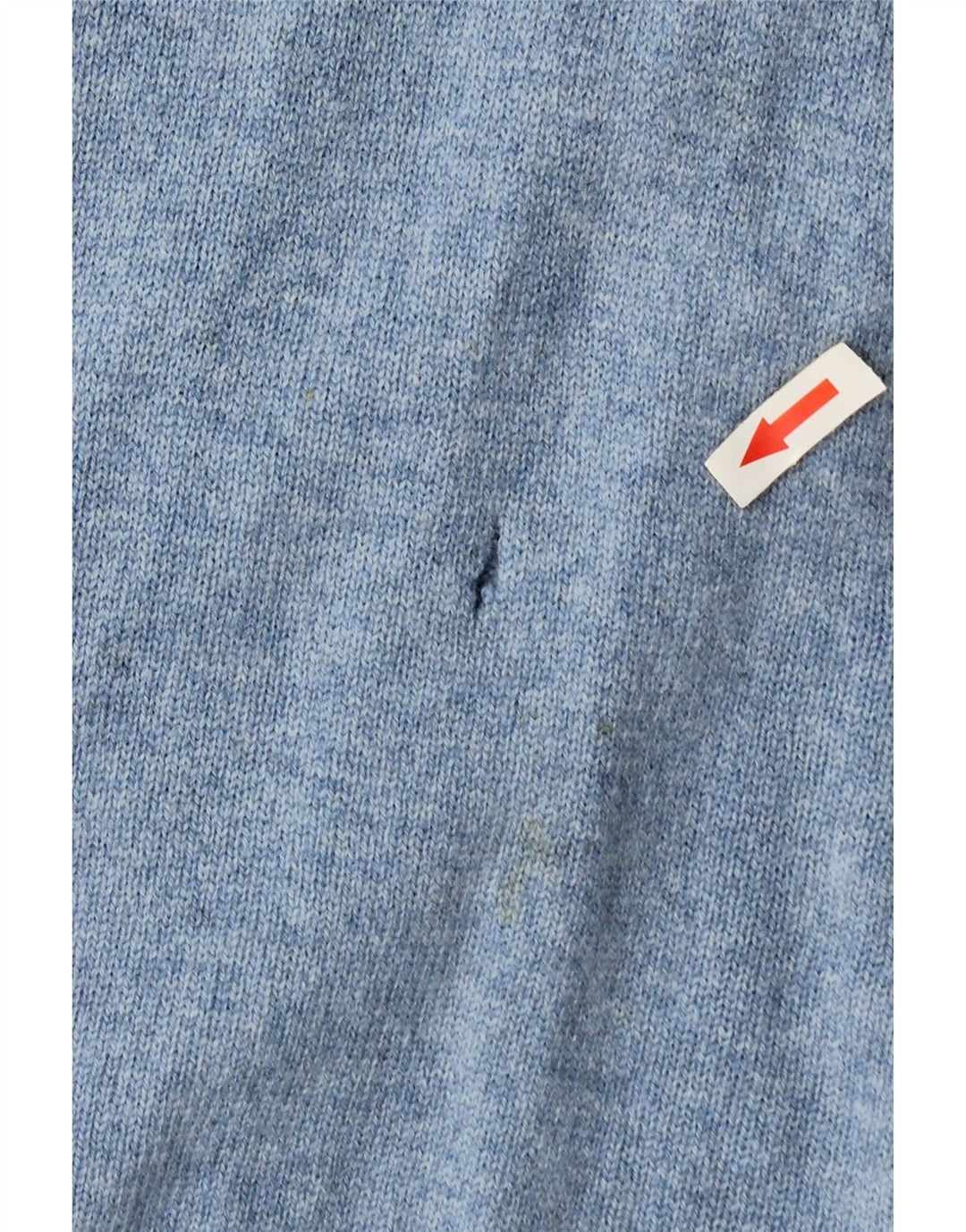 Męski sweter Marks & Spencer Blue Harbor z dekoltem w kształcie litery V, duży, niebieski nakrapiany