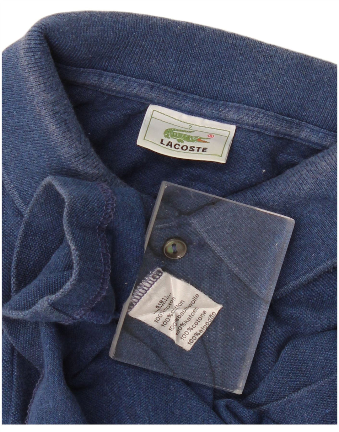 Męska koszulka polo Lacoste, rozmiar 7, 2XL, granatowa, bawełniana