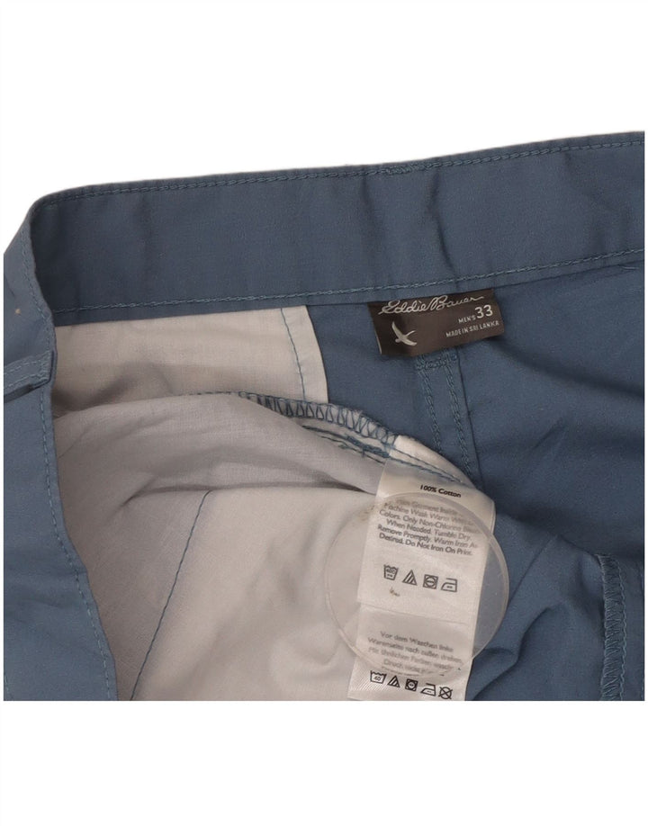 Męskie spodenki Chino Eddie Bauer W33 Średnioniebieskie, bawełniane