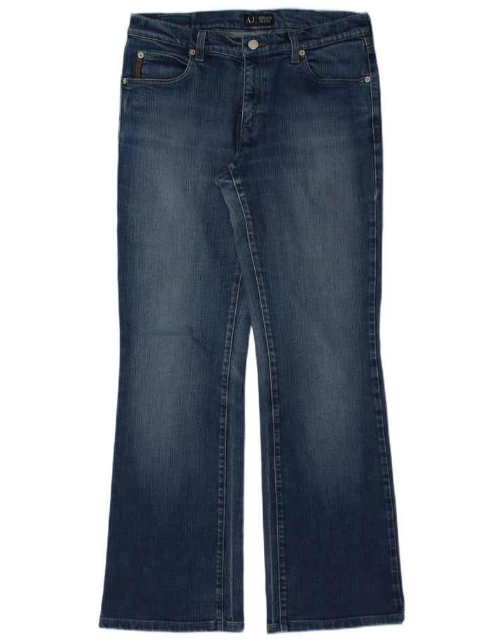 Damskie jeansy Bootcut Armani W31 L30 Niebieskie bawełniane