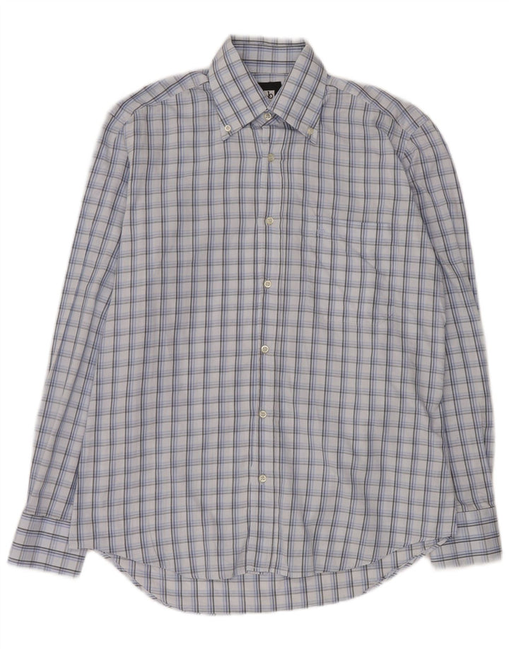 Koszula męska Roccobarocco rozmiar 15 38 Średnia niebieska kratka