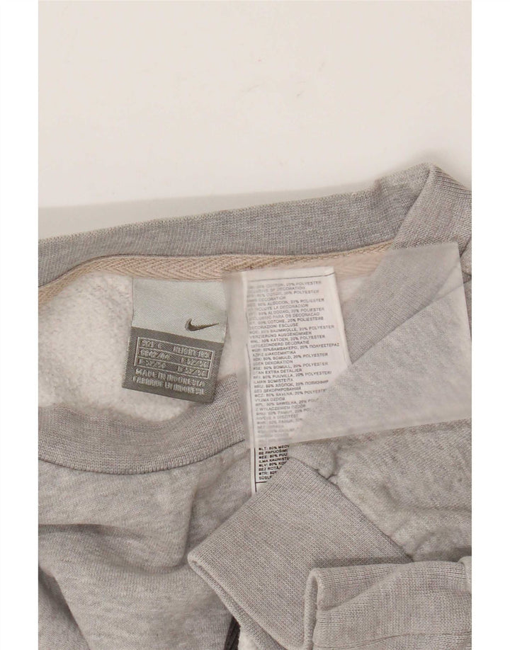 Męska bluza dresowa Nike, duża, szara, bawełniana z blokami kolorów