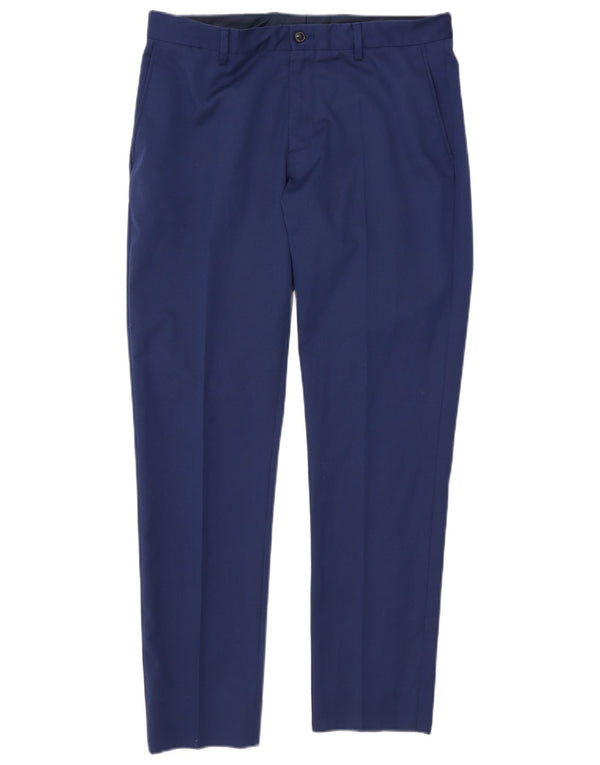 Męskie spodnie chino Zara EU 42 Large W32 L30 Niebieski poliester