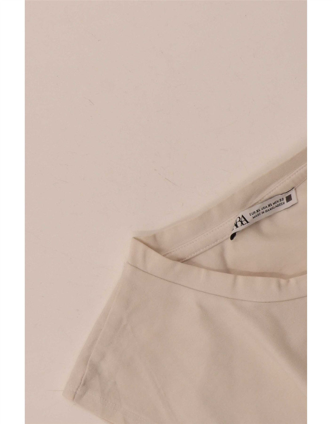 Damski krótki top Zara UK 18 XL, biały