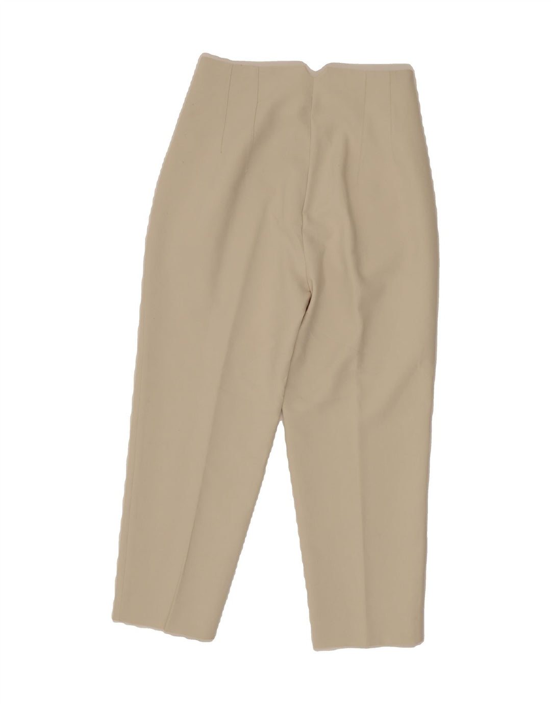 ZARA Womens Tapered Capri Trousers Small W26 L23 Beige Polyester Vintage Zara and Second-Hand Zara from Messina Hembry 